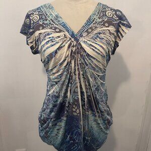 One World Paisley V-neck